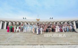 Para kontestan El John Pageants Festival 2025 yang digelar di Ibu Kota Nusantara (IKN) beberapa waktu lalu.