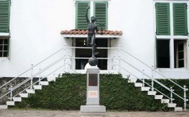 The statue of Hermes god at Jakarta Fatahillah Museum.
