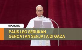 Paus Leo XIV menyerukan gencatan senjata di Gaza.