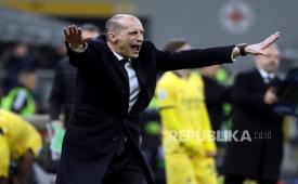 Pelatih AC Milan Massimiliano Allegri.