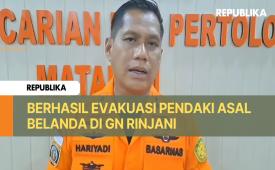 Pendaki Asal Belanda Terjatuh di Jalur Gunung Rinjani, Evakuasi Dilakukan via Udara