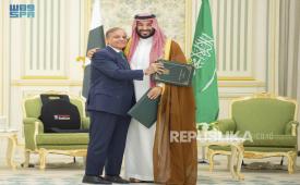 Pertemuan Pangeran Mohamed Bin Salman dengan Perdana Menteri Pakistan Shehbaz Sharif