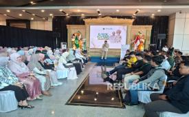 Peserta program Golek Garwo 2026 di SMESCO Exhibition Hall, Jakarta, Ahad (28/6/2026)