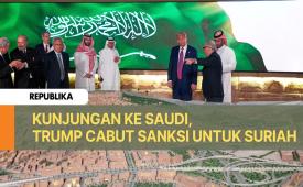 Presiden Donald Trump bersama Putra Mahkota Arab Saudi, Mohammed bin Salman.