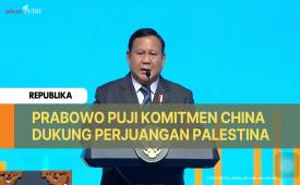  Presiden Prabowo dalam acara Indonesia-China Business Reception 2025 di Hotel Shangri-La, Jakarta, kemarin.