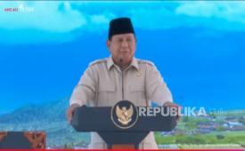RI President General (Purn) Prabowo Subianto inaugurated 80 thousand units of Merah Putih Village and Kelurahan (Kopdes/Kopkel) Cooperative in Bentangan Village, Wonosari District, Klaten Regency, Central Java, Monday (21/7/2025).