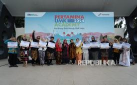 PT Pertamina (Persero) mengukuhkan 519 usaha mikro dan kecil (UMK) yang berhasil lulus dan naik kelas dalam program Pertamina UMK Academy 2024 skala nasional.