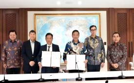 PTPN Group dan PT KUAB menandatangani Nota Kesepahaman pengembangan kedelai nasional di Jakarta, Jumat (11/9/2026).