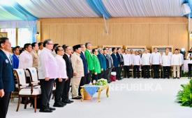 Rektor UBSI Prof Dr Ir Mochamad Wahyudi bersama pimpinan perguruan tinggi se-Indonesia hadir dalam Taklimat Presiden Republik Indonesia, Kamis (15/1/2026) yang menekankan bahwa riset dan inovasi kunci kebangkitan nasional.