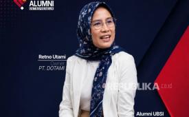 Retno Utami, alumni Program Studi (Prodi) Sistem Informasi Universitas Bina Sarana Informatika (UBSI) kampus Purwokerto.