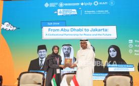 Seminar Dari Abu Dhabi ke Jakarta: Kemitraan Peradaban untuk Perdamaian dan Masa Depan” yang diselenggarakan oleh Abu Dhabi Peace Forum dalam rangkaian Indonesia International Book Fair (IIBF) 2026 di Jakarta, Kamis (1/10/2026)