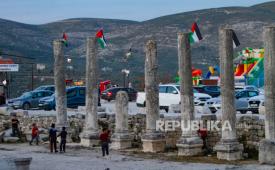 Situs Sebastia, Nablus, Tepi Barat yang diduduki.