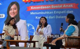 Talkshow kecerdasan sosial bertajuk Menumbuhkan Empati dan Koneksi dalam Diri di SCBD Weekland, Jakarta, pada Ahad (21/12/2025).