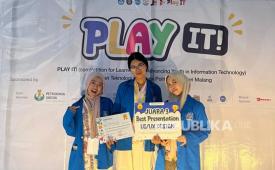 Tim mahasiswa Program Studi (Prodi) Sistem Informasi meraih Juara 3 Kategori Best Presentation pada kompetisi Hackathon UI/UX dalam ajang PLAY IT Polinema 2026 yang diselenggarakan oleh Politeknik Negeri Malang pada 22-23 Juni 2026.
