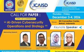 Universitas Bina Sarana Informatika (UBSI) memperkuat perannya dalam pengembangan riset dan inovasi teknologi melalui penyelenggaraan 2026 IEEE International Conference on Advanced Information Scientific Development (ICAISD). 