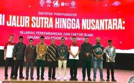 Universitas Nahdlatul Ulama (UNU) Yogyakarta bersama Perhimpunan Indonesia-Tionghoa (INTI) menggelar seminar internasional bertajuk Dari Jalur Sutra hingga Nusantara: Sejarah, Perkembangan, dan Faktor Islam dalam Relasi Indonesia-Tiongkok di Kampus Terpadu UNU Jogja, Gamping, Sleman, Rabu (8/9/2024).