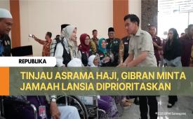 Wakil Presiden (Wapres) Gibran Rakabuming meninjau secara langsung kesiapan fasilitas dan layanan yang diberikan kepada calon jamaah haji sebelum keberangkatan ke Tanah Suci.