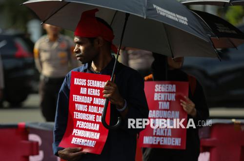 Aksi Kamisan Desak Pemerintah Bentuk TGPF Independen Kasus Andrie Yunus