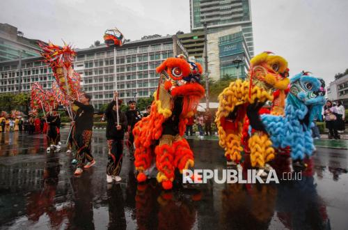 Parade Barongsai dan Ondel-ondel Ramaikan HBKB Jakarta