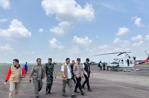 Kapolda Jambi dan BNPB Pantau Langsung Kebakaran Lahan Gambut di Muaro Jambi