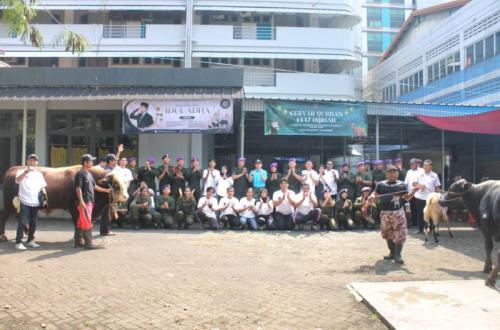 Menwa Jayakarta dan Sahabat Rizky Irmansyah Salurkan Sapi Kurban 1 Ton