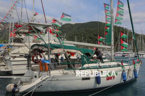 Berhasil Dijemput, 32 Kapal Armada Global Sumud tiba di Turki Siap Bertolak ke Gaza