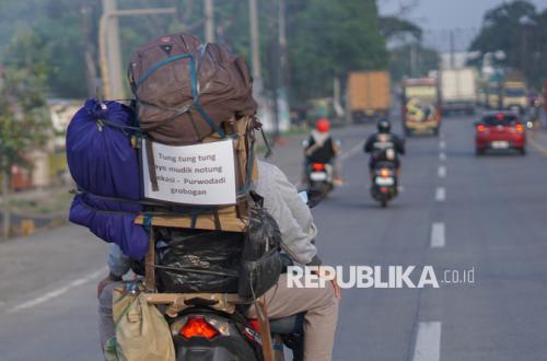 H-4 Lebaran, Arus Mudik Motor di Jalur Pantura Terpantau Ramai Lancar