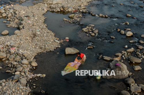 Lebak Siaga Darurat Kekeringan, Debit Sungai Ciberang Menurun