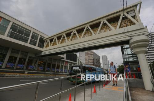 JPO Belum Nyambung Langsung ke Gedung Sarinah, Ini Alasannya