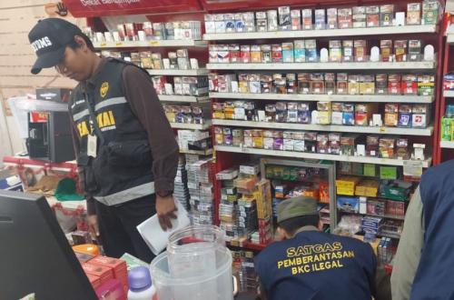 Tim Gabungan Sita 5.848 Batang Rokok Ilegal di Jepara