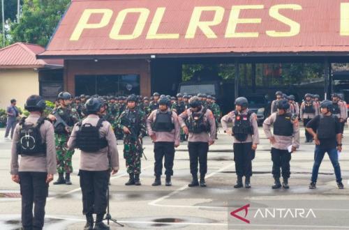 785 Aparat Gabungan Amankan Aksi Massa Tolak Operasional Freeport