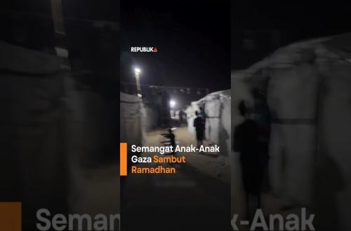Semangat AnakAnak Gaza Sambut Ramadhan