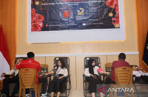 Ditjenpas Maluku Sumbang 30 Kantong Darah untuk PMI Ambon