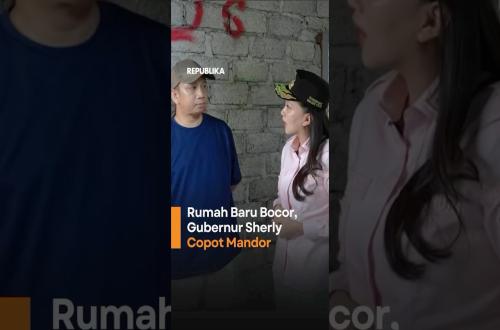 Rumah Baru Sudah Bocor Gubernur Sherly Sanksi Mandor