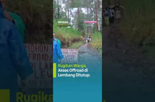Merasa Dirugikan Warga Blokir Jalur Offroad dan Motor Cross SukawanaCikole