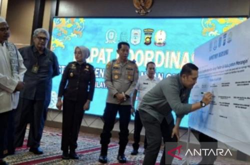 Pemkab Merangin dan Forkopimda Teken Pakta Integritas Tolak Geng Motor