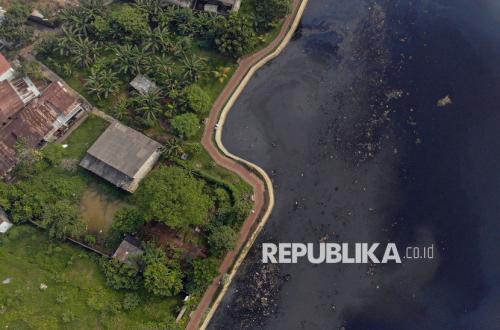 Setu Bahar Diduga Tercemar Limbah Industri, Air Menghitam dan Ikan Mati