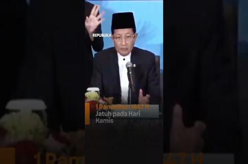 Pemerintah Tetapkan 1 Ramadhan 1447 H pada Hari Kamis