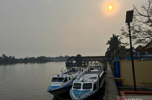 Kabut Asap Karhutla Selimuti Kaltara, Pelayaran Speedboat Tanjung Selor-Tarakan Masih Normal
