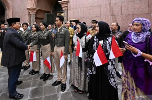 Prabowo Disambut Meriah Diaspora Indonesia di Abu Dhabi