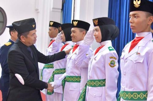 HUT ke-81 RI di Jabar: Upacara Perdana di Halaman Gedung Sate yang Baru Direvitalisasi