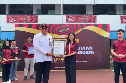 Jalankan Program Berkelanjutan, Produsen Es Krim Ini Cetak Rekor MURI