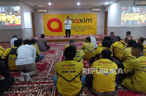 Maxim Serahkan Bonus Hari Raya, Jumlah Meningkat 5.000 Persen