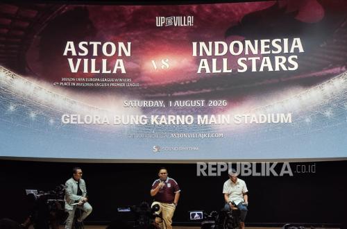 Aston Villa Sambangi Jakarta pada Tur Pramusim, Hadapi Indonesia All Stars pada 1 Agustus di SUGBK