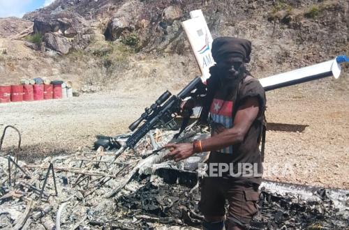 TPNPB Klaim Tembak Mati Pilot AS dan Bakar Pesawat di Yahukimo