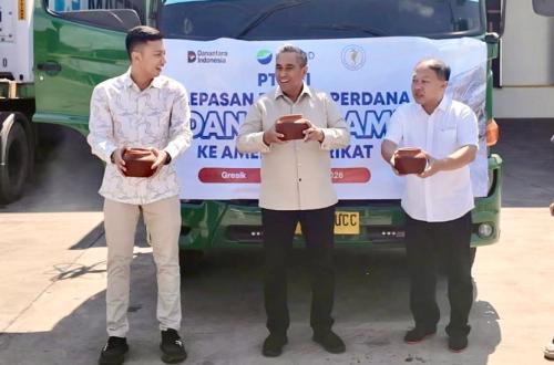 ID FOOD Ekspor Perdana Udang Vaname ke AS