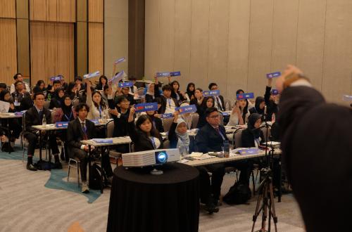Keren Banget! Ratusan Pelajar Asah Skill Diplomasi Ala Diplomat Dunia di Simulasi Sidang PBB Tangsel