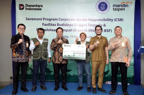 Bank Mandiri Taspen Gandeng ITB Ubah Sampah Organik Jadi Pakan Unggas