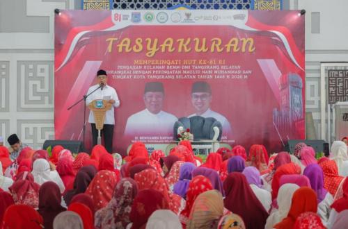 Tasyakuran HUT ke-81 RI, Benyamin Ajak Masyarakat Tangsel Perkuat Kebersamaan