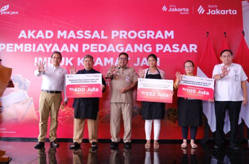 Bank Jakarta Kucurkan Pembiayaan Rp326 Miliar kepada 2.388 Pedagang Pasar